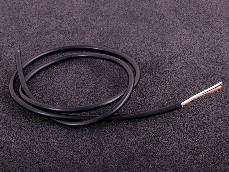 Shielded cable (2 cores) black